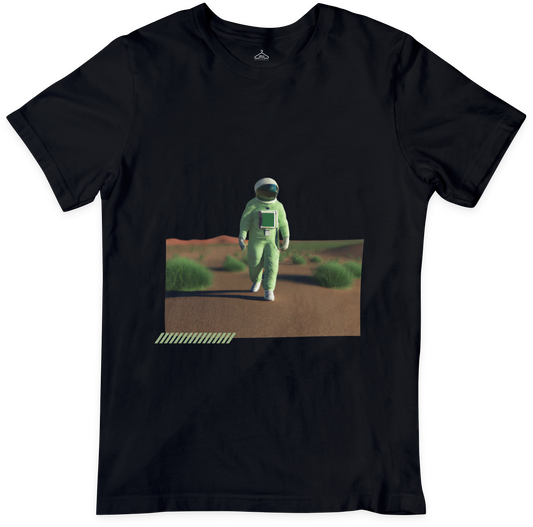 Green Astronaut Graphic T-Shirt
