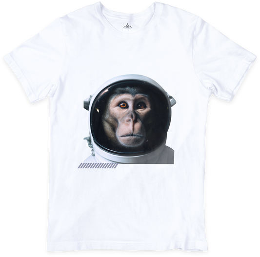 Monkey Astronaut Graphic T-Shirt